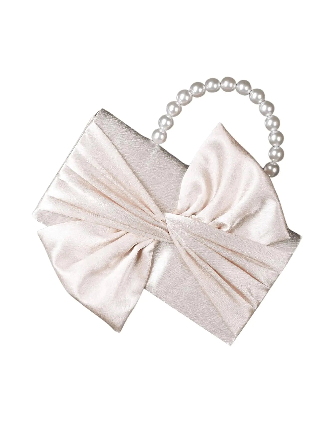 SweatyRocks Satin Bow Evening Clutch with Chain