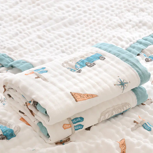 Soft Swaddle Muslin Baby Comforters