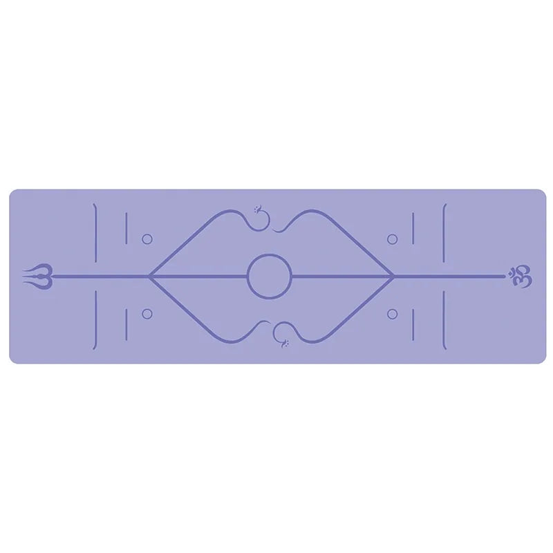 Yoga Mat with Position Line, Non-Slip Yoga Mat with High-Density Material for Balance