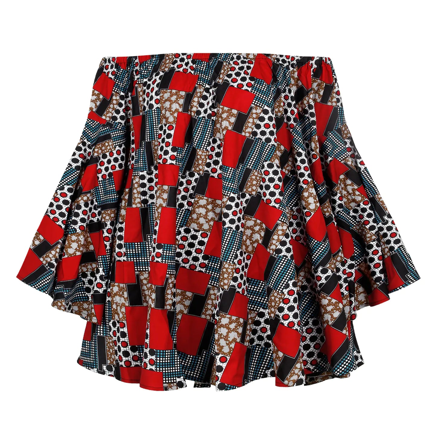 African-Inspired Digital Print Chic Dress