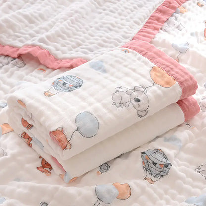 Soft Swaddle Muslin Baby Comforters