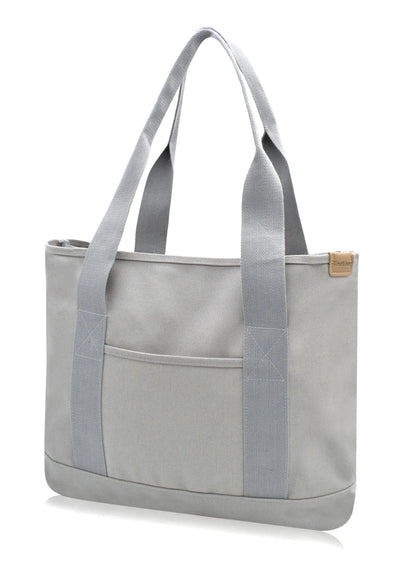 Canvas Multi-Pocket Large Tote Bag