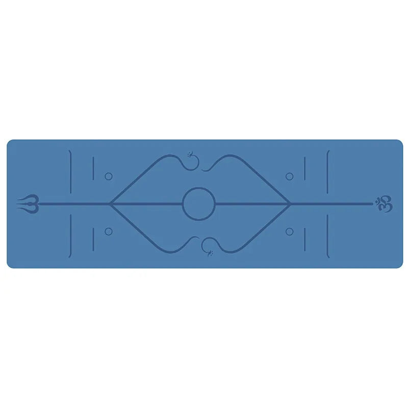 Yoga Mat with Position Line, Non-Slip Yoga Mat with High-Density Material for Balance