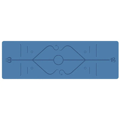 Yoga Mat with Position Line, Non-Slip Yoga Mat with High-Density Material for Balance