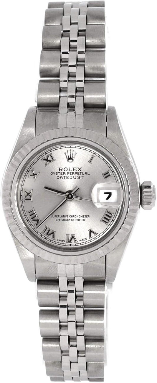 Pre-Loved Oyster Perpetual Datejust Automatic Watch Stainless Steel and White Gold 26