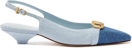 Franca Pump In Blue Denim