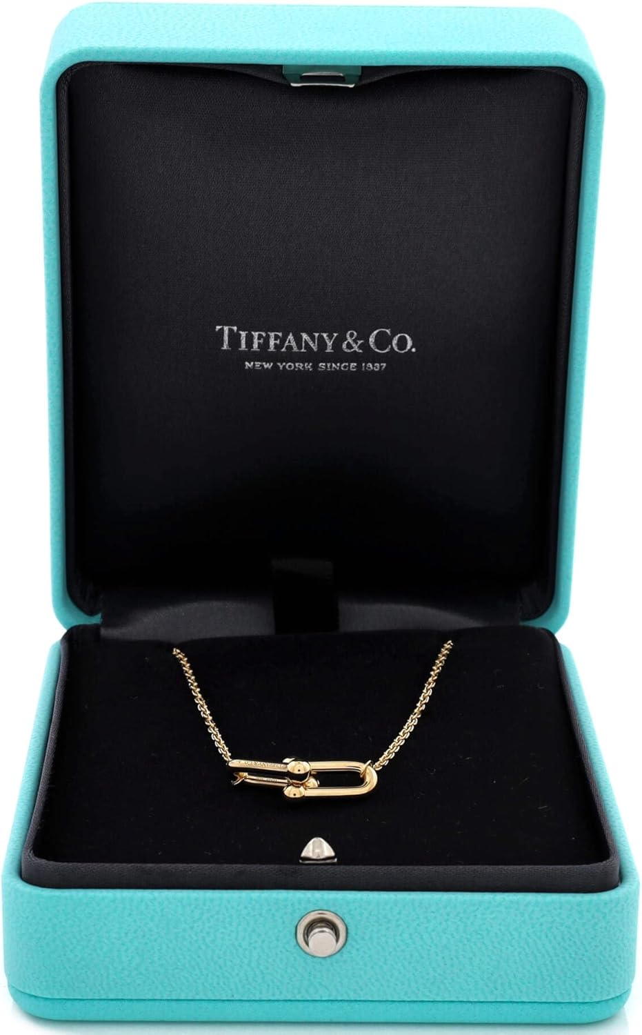 Pre-Loved HardWear Double Link Pendant Necklace 18K Yellow Gold Small, Yellow Gold