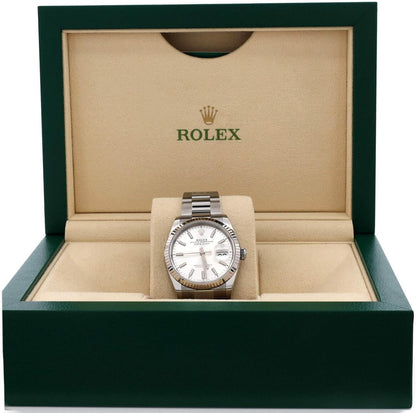 Pre-Loved Oyster Perpetual Datejust Automatic Watch Stainless Steel and White Gold 36