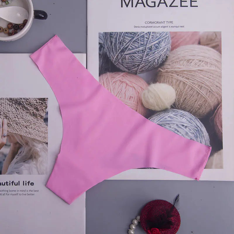 Silky Smooth Print Thongs for Women
