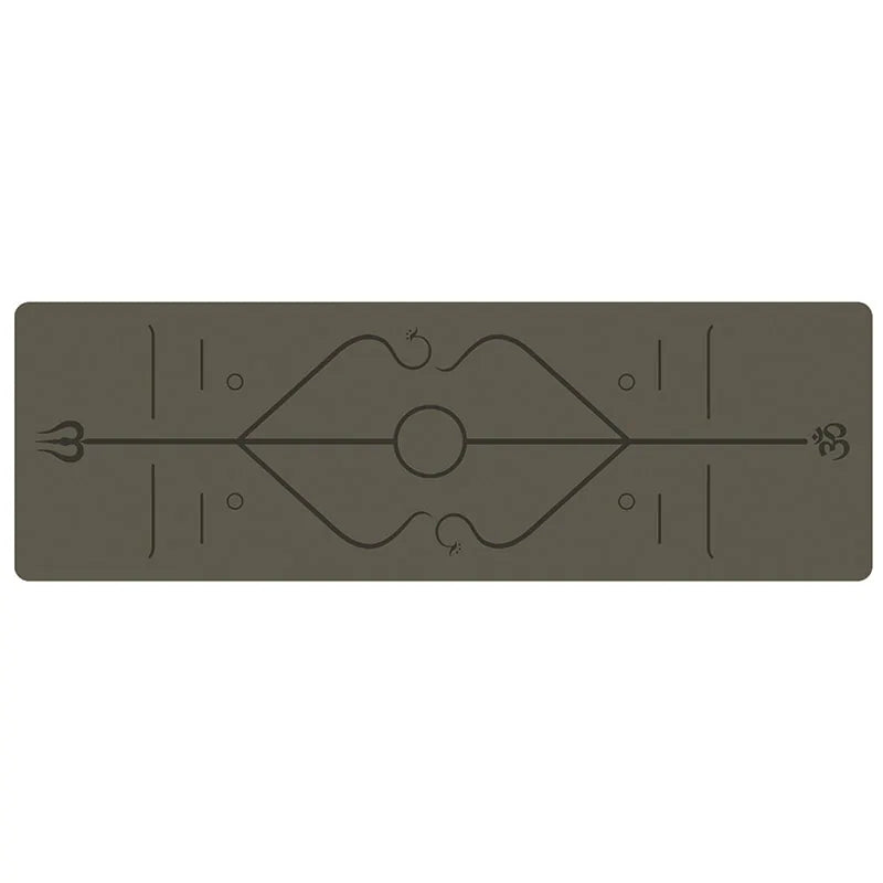 Yoga Mat with Position Line, Non-Slip Yoga Mat with High-Density Material for Balance