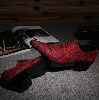 Pointed Toe High Heel Elevator Shoes