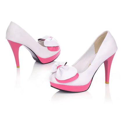 Stylish High Heel Round Toe Women's Shoes