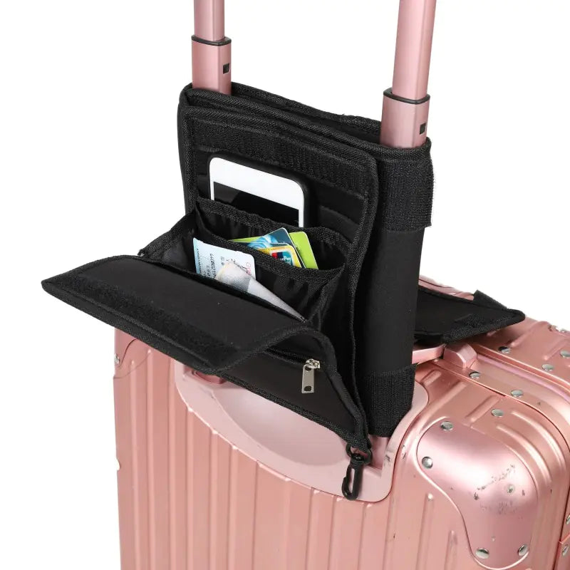 Luggage with Storage Pouches and Small Bags