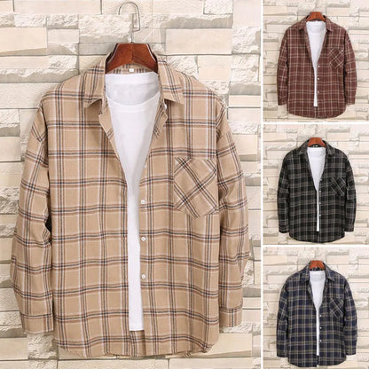 Men's Plaid Flannel Dress Shirts