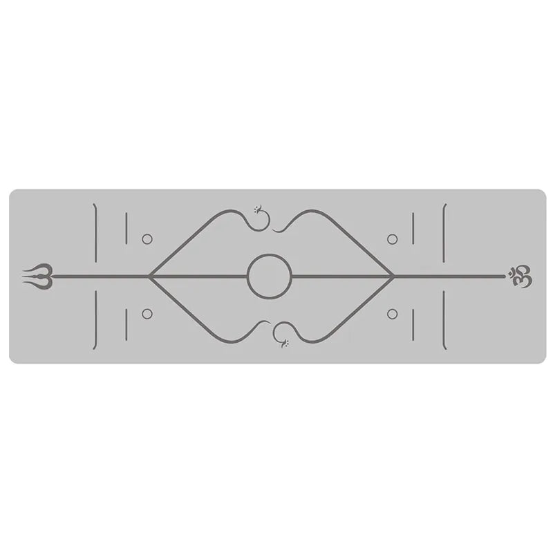 Yoga Mat with Position Line, Non-Slip Yoga Mat with High-Density Material for Balance