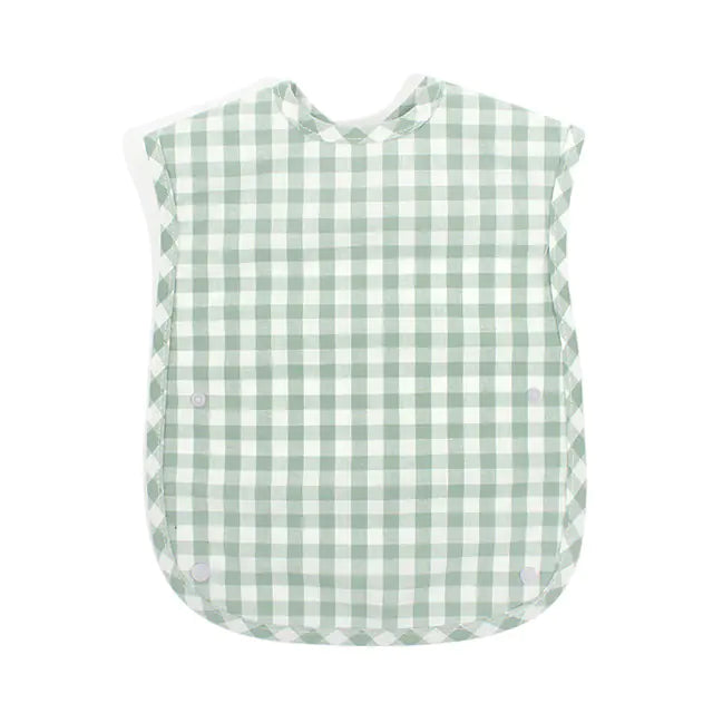 Stylish Plaid Cotton Bib for Kids