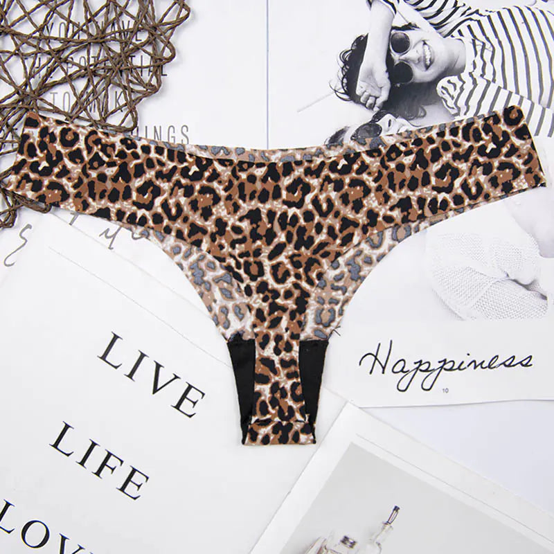 Silky Smooth Print Thongs for Women