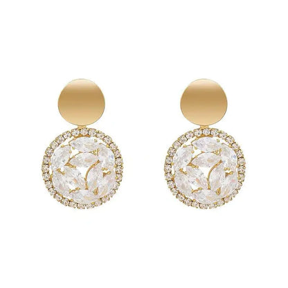 Chic Silver Pearl Geometric Earrings