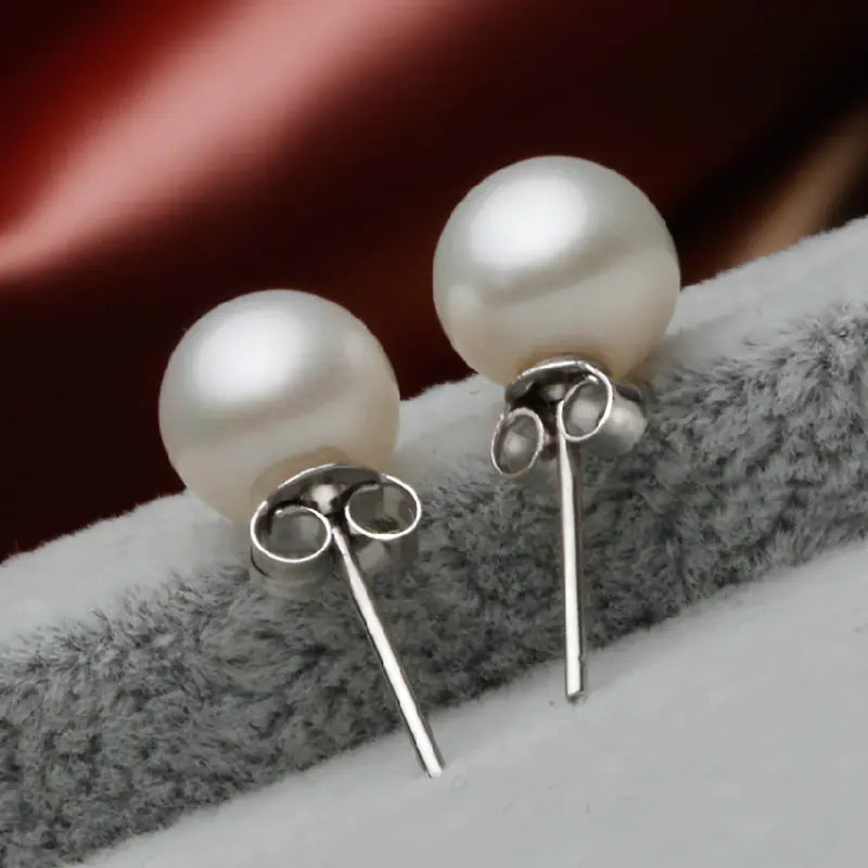 Classic Pearl Sterling Studs