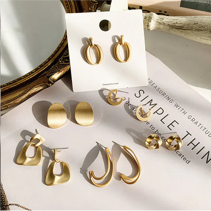 Chic Silver Geometric Earrings