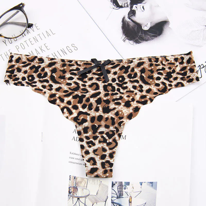 Silky Smooth Print Thongs for Women
