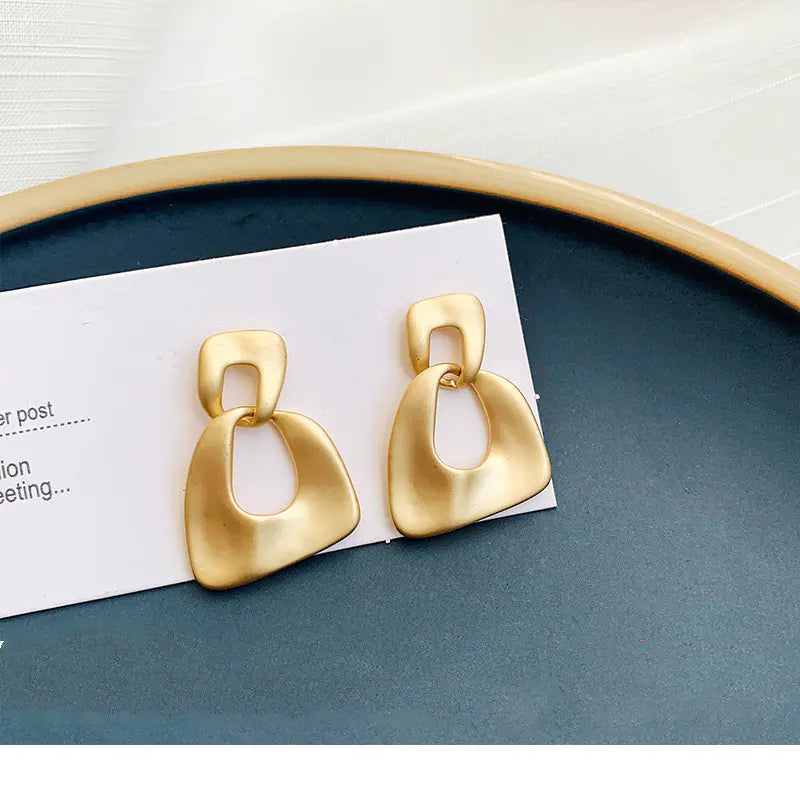 Chic Silver Geometric Earrings