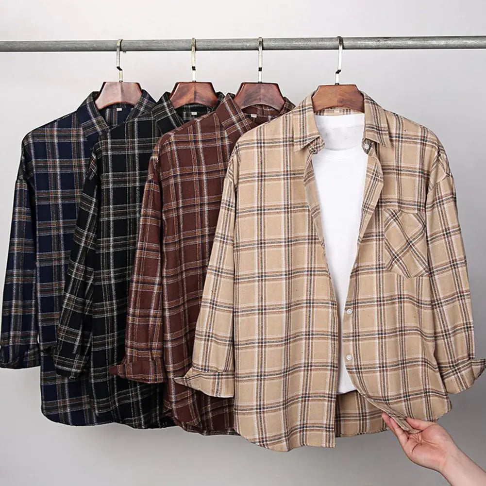 Men's Plaid Flannel Dress Shirts
