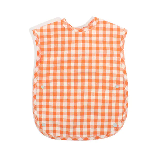 Stylish Plaid Cotton Bib for Kids