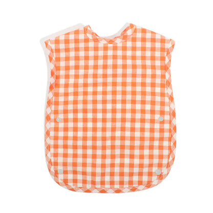 Stylish Plaid Cotton Bib for Kids