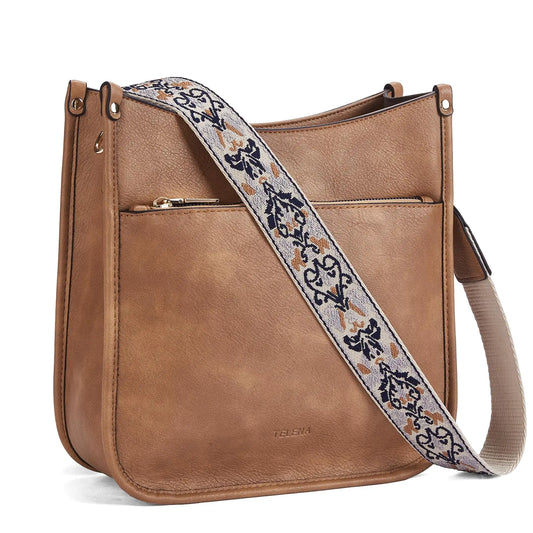 Telena Boho Chic Vegan Leather Crossbody