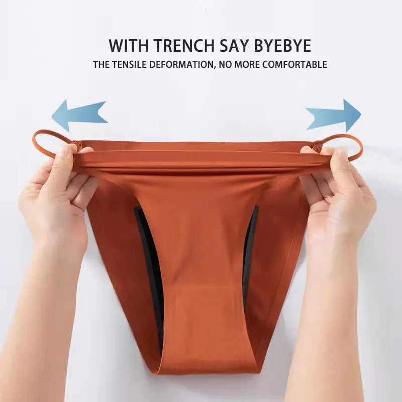 Ice Silk Seamless Thong Underwear for Women