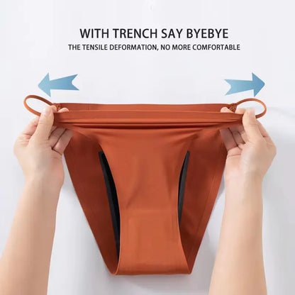 Ice Silk Seamless Thong Underwear for Women
