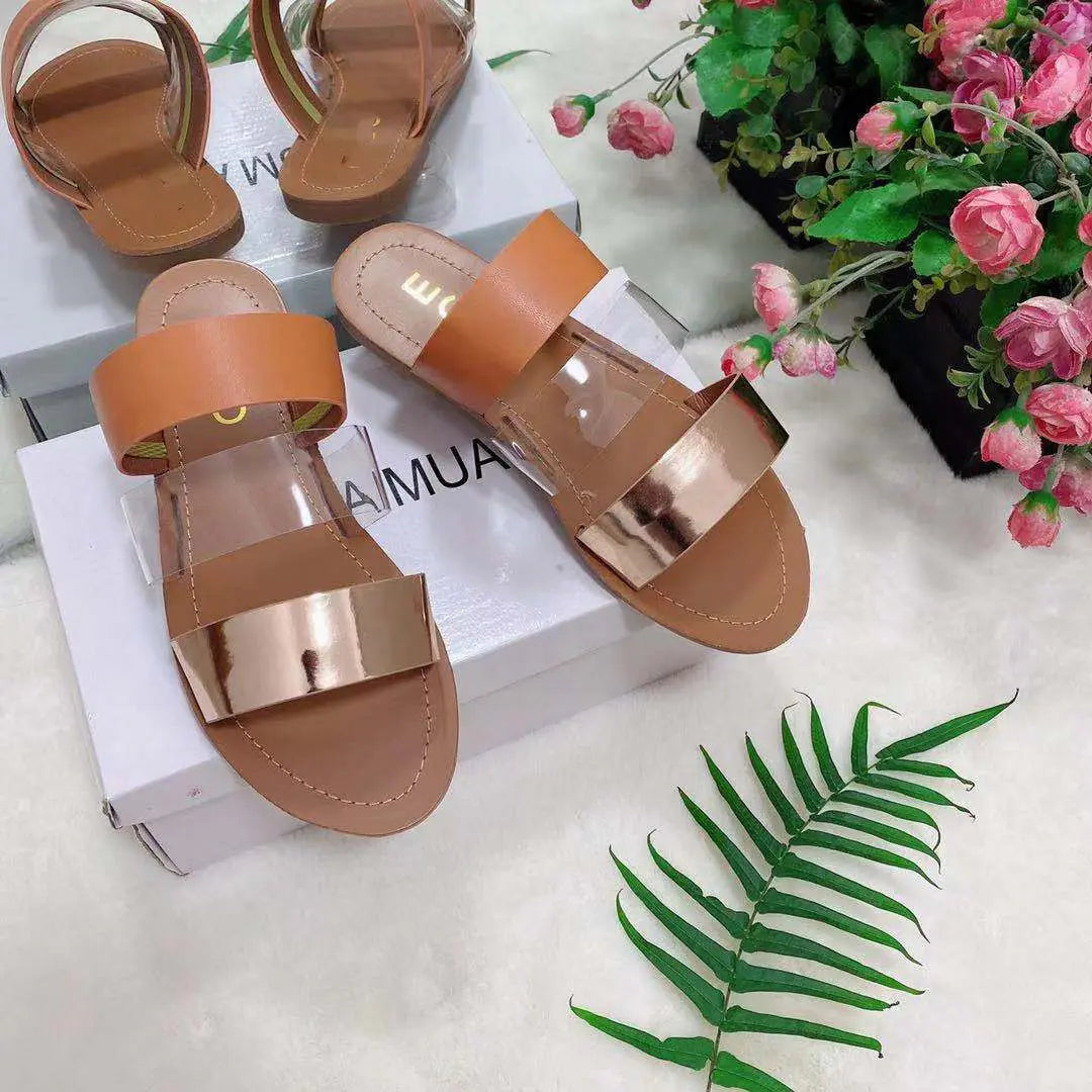 Trendy Euro-American Flat Slippers