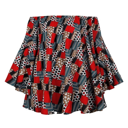 African-Inspired Digital Print Chic Dress