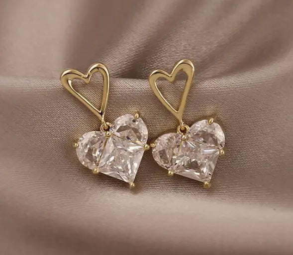 Chic Silver Pearl Geometric Earrings