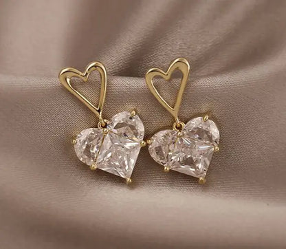 Chic Silver Pearl Geometric Earrings